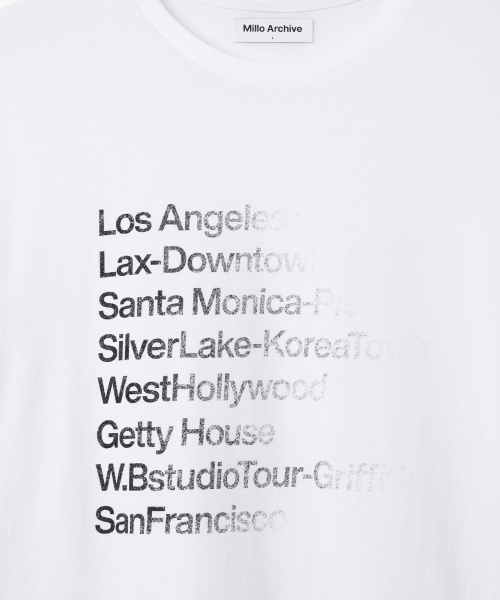 Millo Archive（ミロ アーカイブ）の「フェード ロサンゼルス Tシャツ [ホワイト]（Tシャツ/カットソー・レディース・その他・MEDIUM/LARGE/X-LARGE）」の3枚目の写真