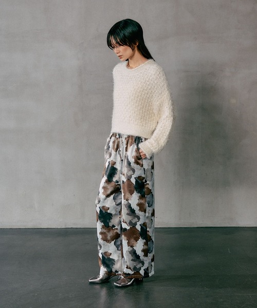 LEPSIM（レプシィム）の「イージーサテン柄パンツ　606860（その他パンツ・レディース・ブラウン系その他/ブルー系その他・FREE）」の14枚目の写真