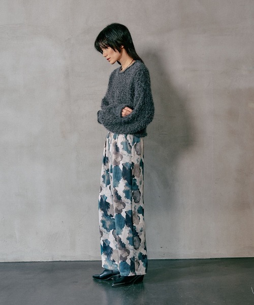 LEPSIM（レプシィム）の「イージーサテン柄パンツ　606860（その他パンツ・レディース・ブラウン系その他/ブルー系その他・FREE）」の22枚目の写真