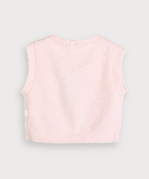 セール】モコモコニット無地ルームベスト（ベスト）｜moimoln