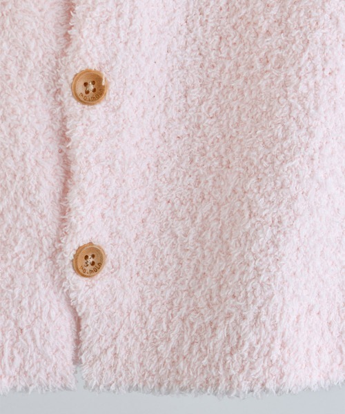 moimoln(モイモルン)の「モコモコニット無地ルームベスト(ベスト・キッズ・ピンク/クリーム・80cm/90cm/100cm)」の9枚目の写真