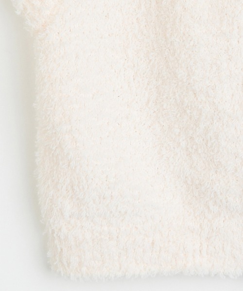 moimoln(モイモルン)の「モコモコニット無地ルームベスト(ベスト・キッズ・ピンク/クリーム・80cm/90cm/100cm)」の5枚目の写真