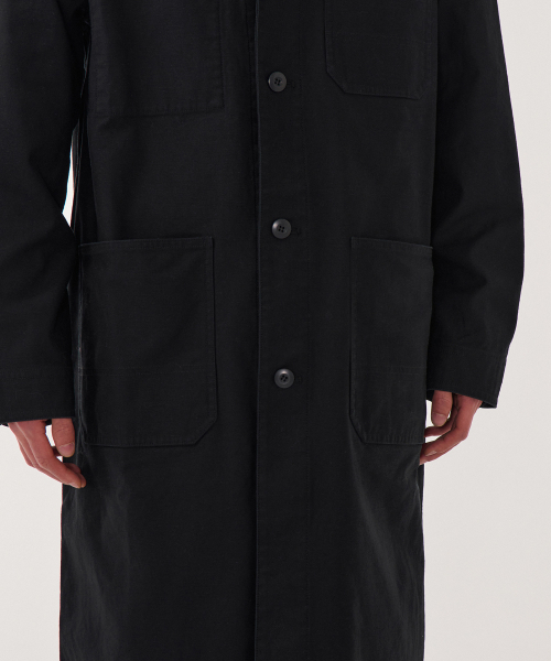 MUSINSA STANDARD（ムシンサスタンダード）の「バックサテンシャップコート[ブラック]（トレンチコート・メンズ・その他・MEDIUM/LARGE/X-LARGE）」の5枚目の写真