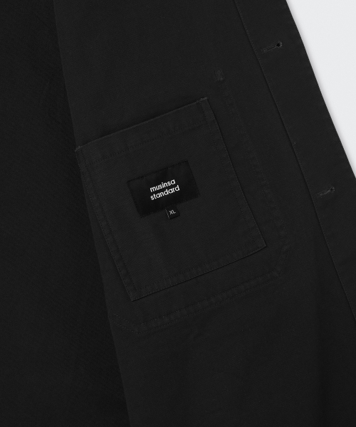 MUSINSA STANDARD（ムシンサスタンダード）の「バックサテンシャップコート[ブラック]（トレンチコート・メンズ・その他・MEDIUM/LARGE/X-LARGE）」の8枚目の写真