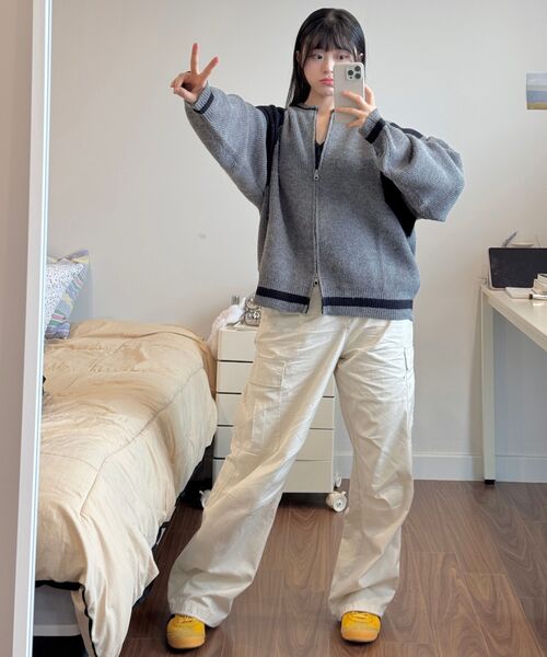 MUSINSA STANDARD WOMAN（ムシンサスタンダードウーマン）の「ウィメンズワイドカーゴパンツ[クリーム]（その他パンツ・レディース・その他・30/24/25/26/27/28/29）」の18枚目の写真