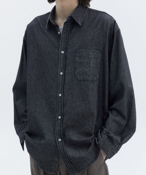 TRIP LE SENS(トリップ ル センス)の「ライクデニムシャツ_ライトブルー(シャツ/ブラウス・メンズ・その他・SMALL/MEDIUM/LARGE)」の3枚目の写真