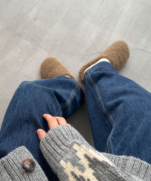 CANAL JEAN（キャナルジーン）の「diggity　ボアスリッポン（スリッポン・レディース・ベージュ/ブラウン・36/37/38）」の4枚目の写真