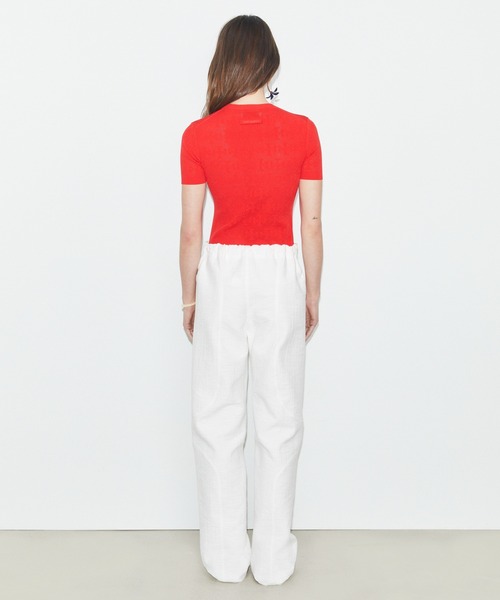 TORY BURCH（トリーバーチ）の「Tモノグラム ジャガード セーター（Tシャツ/カットソー・レディース・レッド・SMALL/MEDIUM/X-SMALL）」の2枚目の写真