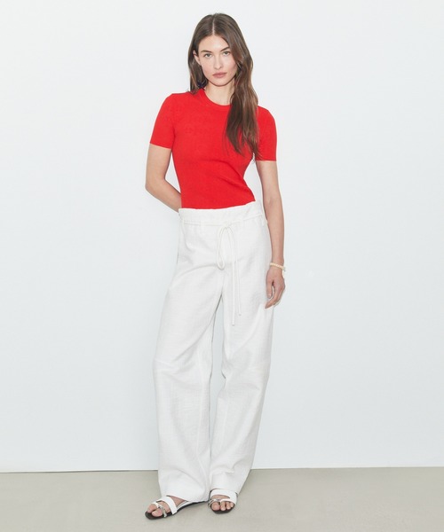 TORY BURCH（トリーバーチ）の「Tモノグラム ジャガード セーター（Tシャツ/カットソー・レディース・レッド・SMALL/MEDIUM/X-SMALL）」の3枚目の写真