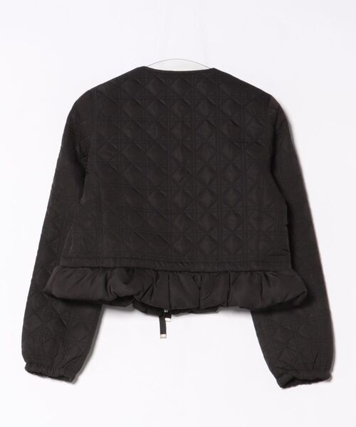 2WAY ショート丈 キルティング ノーカラー中綿 ジャケット le reve