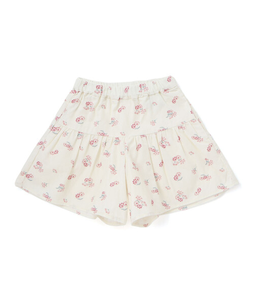 BeBe（ベベ）の「【お揃い】シャツコールGirlyフラワープリントキュロットパンツ（その他パンツ・キッズ・ホワイト系その他2・110cm/100cm/90cm/130cm/140cm/150cm/120cm）」の8枚目の写真