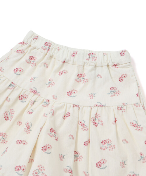 BeBe（ベベ）の「【お揃い】シャツコールGirlyフラワープリントキュロットパンツ（その他パンツ・キッズ・ホワイト系その他2・110cm/100cm/90cm/130cm/140cm/150cm/120cm）」の10枚目の写真