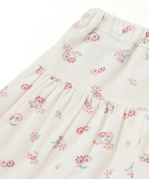 BeBe（ベベ）の「【お揃い】シャツコールGirlyフラワープリントキュロットパンツ（その他パンツ・キッズ・ホワイト系その他2・110cm/100cm/90cm/130cm/140cm/150cm/120cm）」の11枚目の写真