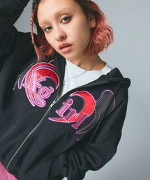 X-girl | HEART AND WING ZIP UP SWEAT HOODIE(パーカー)