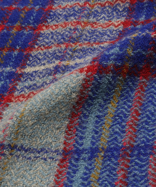 417 EDIFICE（フォーワンセブンエディフィス）の「MOISMONT / モワモン Scarf N803（マフラー・メンズ・サックスブルー/チャコールグレー/ブルー・FREE）」の5枚目の写真