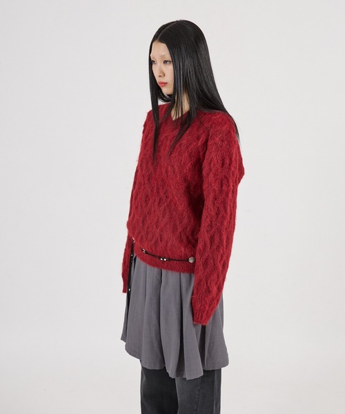 セール】SHAGGY CABLE V NECK KNIT（ニット/セーター）｜FTW（エフティ