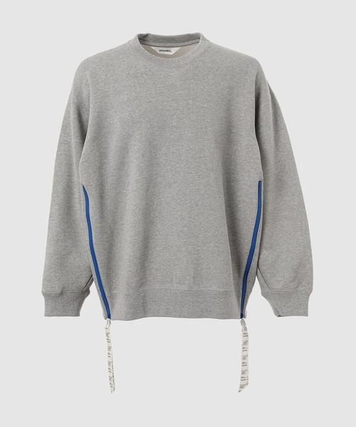 DIGAWEL(ディガウェル)の「Side zip sweatshirt(スウェット・メンズ・イエロー/ブルー・2/3)」の2枚目の写真