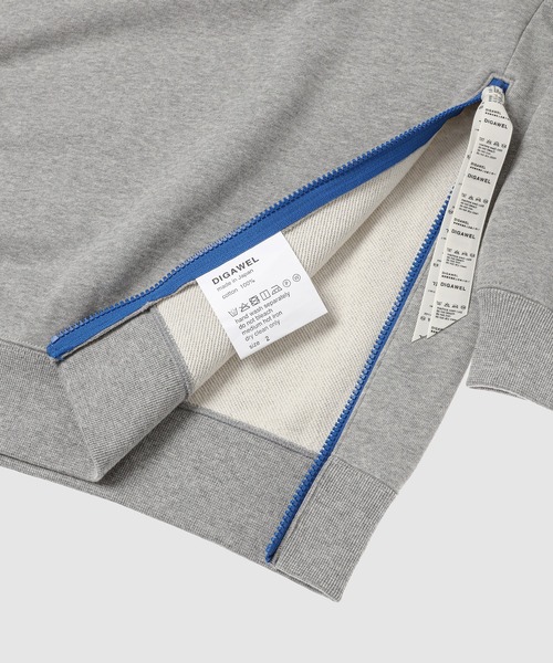 DIGAWEL(ディガウェル)の「Side zip sweatshirt(スウェット・メンズ・イエロー/ブルー・2/3)」の15枚目の写真