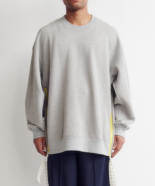 DIGAWEL(ディガウェル)の「Side zip sweatshirt(スウェット・メンズ・イエロー/ブルー・2/3)」の9枚目の写真