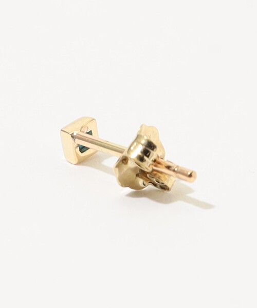 METIER(メティエ)の「Metier Mini Bezel Set Princess Gemstone Studs 片耳ピアス(ピアス(片耳用)・レディース・ターコイズブルー・FREE)」の4枚目の写真