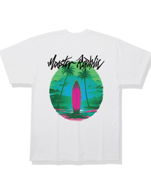 サーフィンシェイクミックスグリーンTシャツホワイト