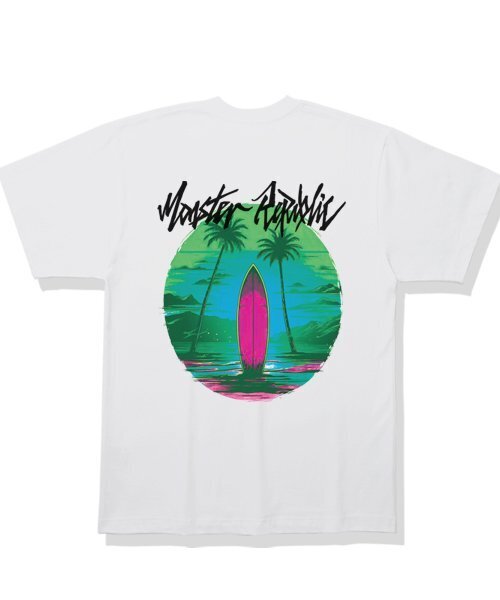 MONSTER REPUBLIC(モンスターリパブリック)の「サーフィンシェイクミックスグリーンTシャツホワイト(Tシャツ/カットソー・レディース・その他・X-LARGE/SMALL/MEDIUM/LARGE)」の2枚目の写真