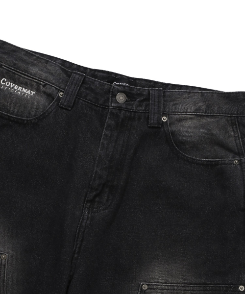 COVERNAT(カバーナット)の「セミワイドフィットカーペンターデニムパンツブラック(その他パンツ・レディース・その他・X-LARGE/SMALL/MEDIUM/LARGE)」の4枚目の写真