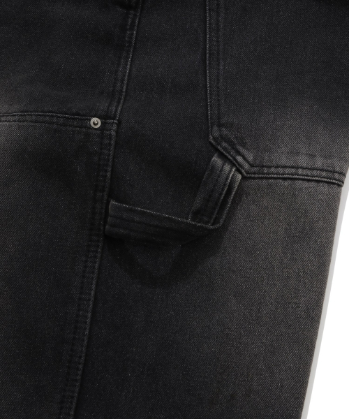 COVERNAT(カバーナット)の「セミワイドフィットカーペンターデニムパンツブラック(その他パンツ・レディース・その他・X-LARGE/SMALL/MEDIUM/LARGE)」の8枚目の写真