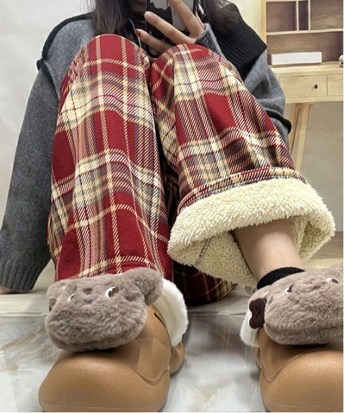 gossip!ロサンゼルス(ゴシップロサンゼルス)の「パンツ(その他パンツ・レディース・チェック/ワイン・M)」の4枚目の写真