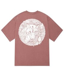 KTPP0140 ホワイトウルフ ピグメント 半袖Tシャツ - ピンク