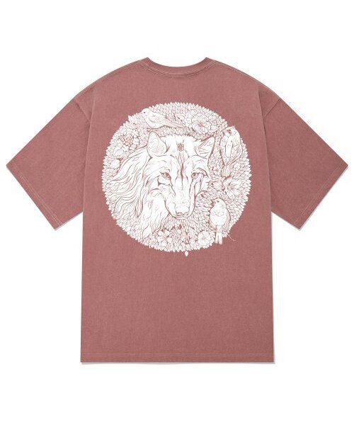 KAN6312(カン6312)の「KTPP0140 ホワイトウルフ ピグメント 半袖Tシャツ - ピンク(Tシャツ/カットソー・メンズ・その他・MEDIUM/LARGE/X-LARGE)」の1枚目の写真