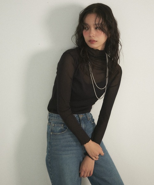 Shelly island（シェリーアイランド）の「ボールチェーンロングネックレス（ネックレス・レディース・シルバー・FREE）」の4枚目の写真