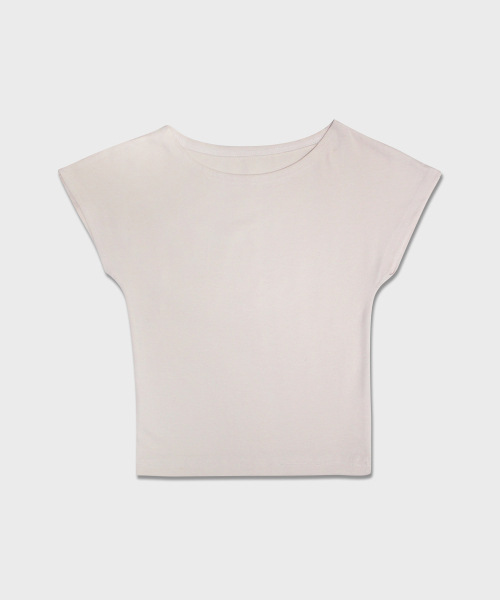 5OML(オーオーエムエル)の「キャップスリーブTシャツ(4カラー)(Tシャツ/カットソー・レディース・クリーム/ブラック/チャコール/ホワイト・LARGE/MEDIUM)」の11枚目の写真