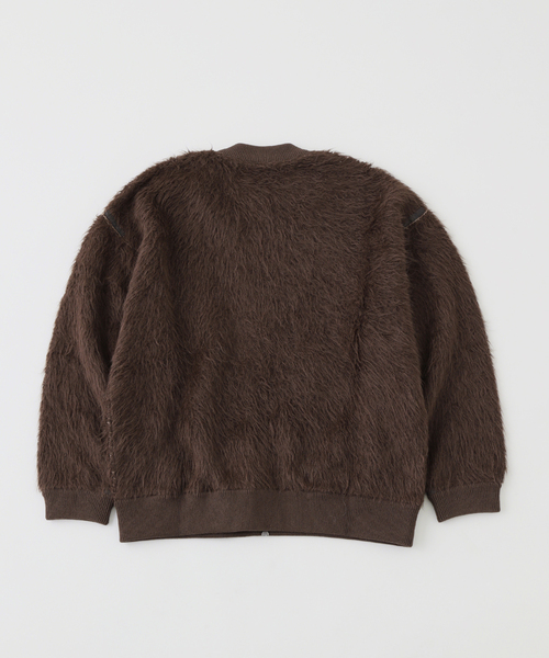 THE INOUE BROTHERS(ザイノウエブラザーズ)の「THE INOUE BROTHERS / ザ イノウエブラザーズ SMU Suri Alpaca Bomber Jacket(カーディガン/ボレロ・メンズ・ベージュ/ブラウン・MEDIUM/SMALL)」の3枚目の写真
