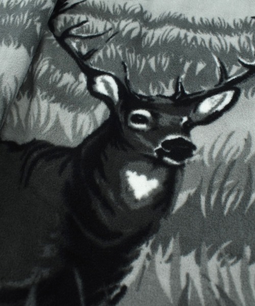 VINTAGE（ヴィンテージ）の「【USED】90's SPORTS ATLANTIC WEAR アニマル柄 フリースジャケット（ブルゾン・メンズ・グレー・X-LARGE）」の6枚目の写真