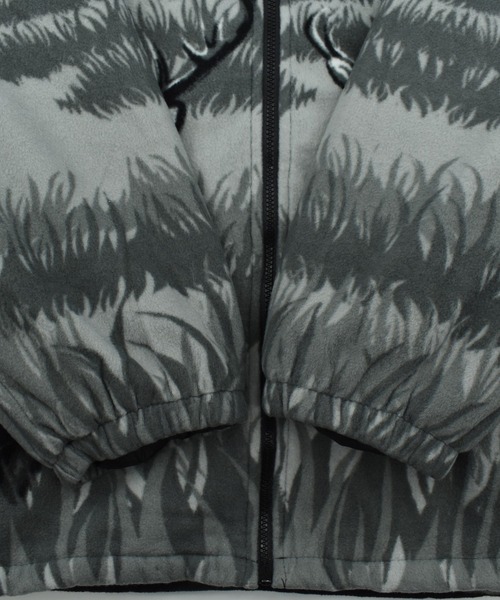 VINTAGE（ヴィンテージ）の「【USED】90's SPORTS ATLANTIC WEAR アニマル柄 フリースジャケット（ブルゾン・メンズ・グレー・X-LARGE）」の5枚目の写真