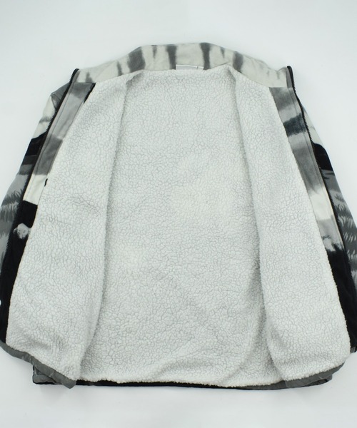 VINTAGE（ヴィンテージ）の「【USED】90's SPORTS ATLANTIC WEAR アニマル柄 フリースジャケット（ブルゾン・メンズ・グレー・X-LARGE）」の4枚目の写真