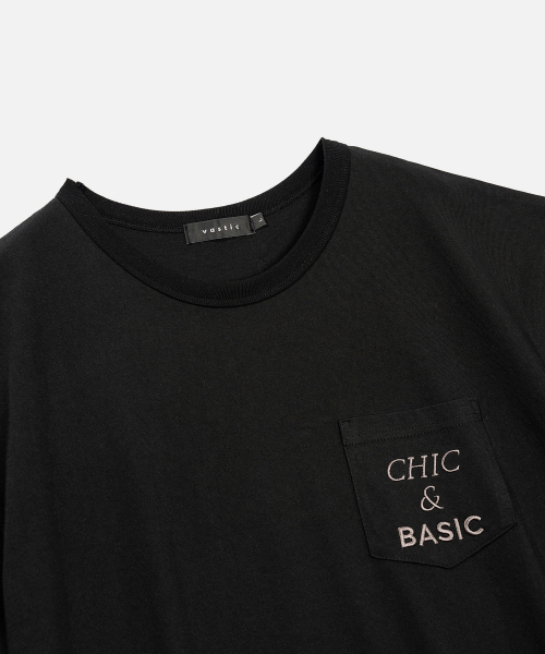 VASTIC(バスティック)の「ポケットピグメントTシャツ_ブラック(Tシャツ/カットソー・メンズ・その他・LARGE/MEDIUM)」の4枚目の写真