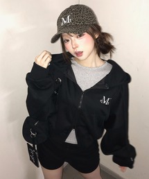 A'GEM/9 × .kom 『MUCENT/ムセント』 LOVRITS MINI HEART LOGO HOOD