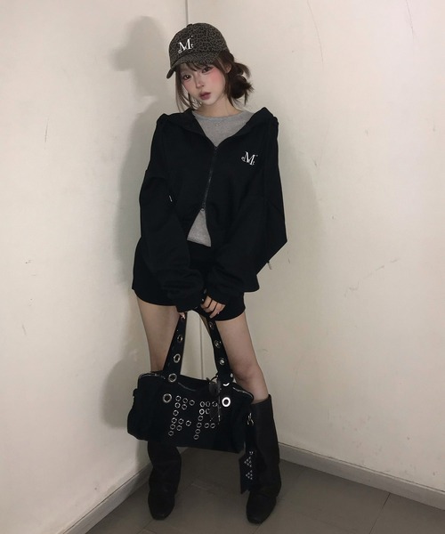 A'GEM/9 × .kom 『MUCENT/ムセント』 MUCENT DENVER 2-WAY HOOD ZIP-UP