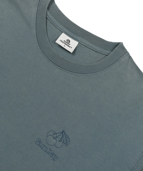 SUNDAY FRUIT MARKET(サンデーフルーツマーケット)の「CHERRY WASHED LS TEE GREEN(Tシャツ/カットソー・メンズ・その他・MEDIUM/LARGE)」の3枚目の写真