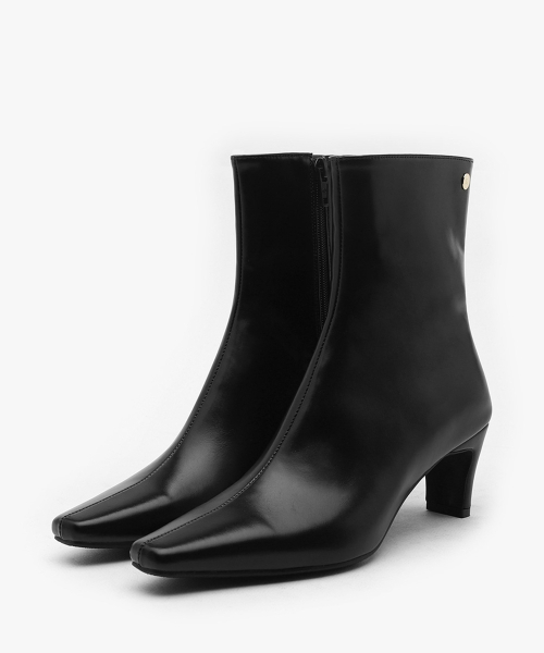 SAPPUN(サプン)の「ブネディーンスクエアアンクルブーツ(6cm)(ブーツ・レディース・ブラック/ダークブラウン・22.5cm/23cm/23.5cm/24cm/24.5cm/25cm/25.5cm)」の4枚目の写真