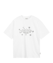 3DスターロゴTシャツ_ホワイト/シルバー