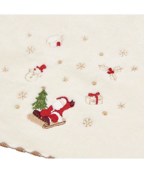 Francfranc(フランフラン)の「クリスマス ハンカチ&スノードームセット サンタとソリ ホワイト ギフト プレゼント クリスマス 女性(タオル・レディース・ホワイト・FREE)」の7枚目の写真
