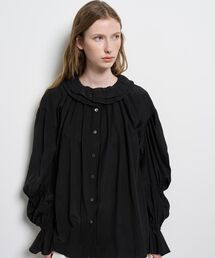 ランバンオンブルー【美品】ランダムフリルカットソー 今期 ランダムフリルカットソー|LANVIN en Bleu | LANVIN en Bleu
