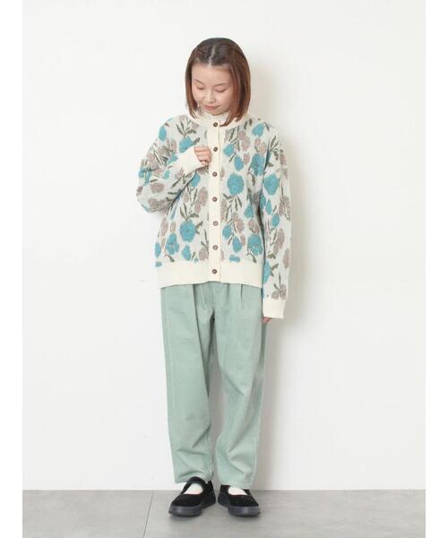 Samansa Mos2（サマンサ モスモス）の「ループ花柄ジャガードニットカーディガン（カーディガン/ボレロ・レディース・キナリ/モカ/グレー/ピンク・F）」の12枚目の写真