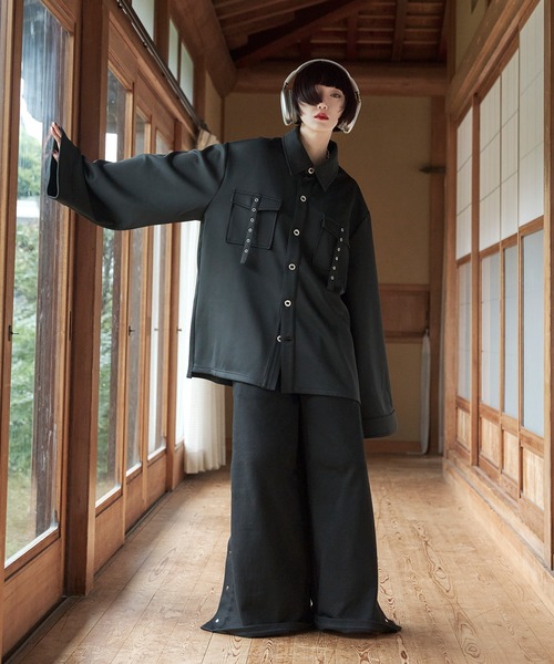 bohemian seoul ストラップカーゴスウェットパンツ カーゴパンツ