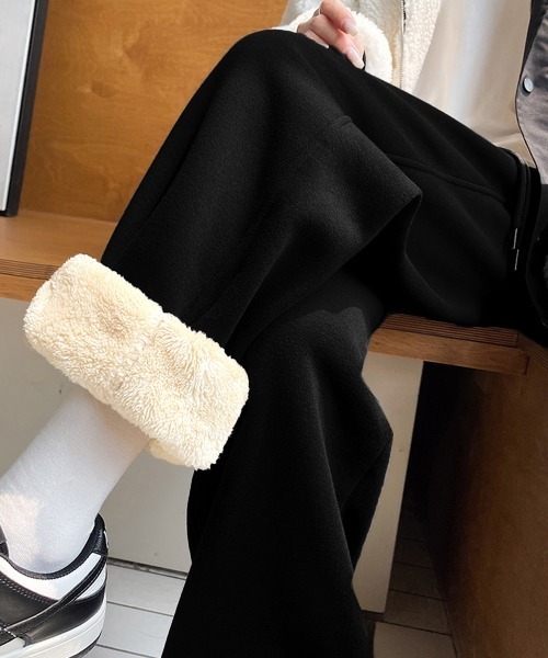 Miniministore(ミニミニストア)の「裏ボア スウェットパンツ あったかパンツ(スラックス・レディース・グレー/チャコールグレー/ブラック/ライトグレー・FREE)」の1枚目の写真
