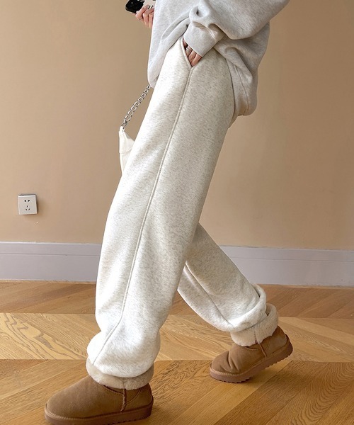 Miniministore(ミニミニストア)の「裏ボア スウェットパンツ あったかパンツ(スラックス・レディース・グレー/チャコールグレー/ブラック/ライトグレー・FREE)」の9枚目の写真