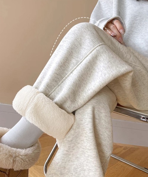 Miniministore(ミニミニストア)の「裏ボア スウェットパンツ あったかパンツ(スラックス・レディース・グレー/チャコールグレー/ブラック/ライトグレー・FREE)」の10枚目の写真